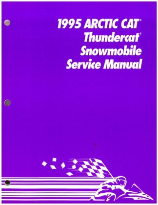 Official 1995 Arctic Cat Thundercat Thundercat Mountain Cat Snowmobile Factory Service Manual