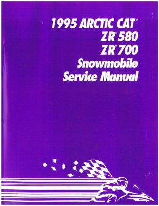 Official 1995 Arctic Cat ZR580 ZR700 Snowmobile Factory Service Manual