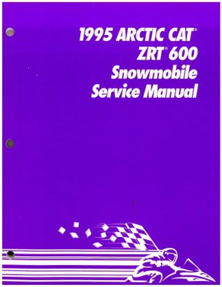 Official 1995 Arctic Cat ZRT600 Snowmobile Factory Service Manual
