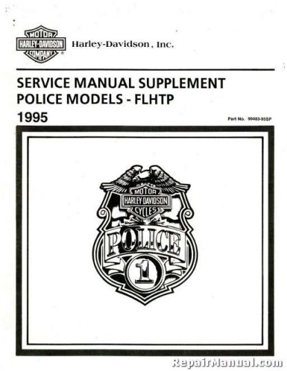Official 1995 Harley Davidson FLHTP Service Manual Supplement