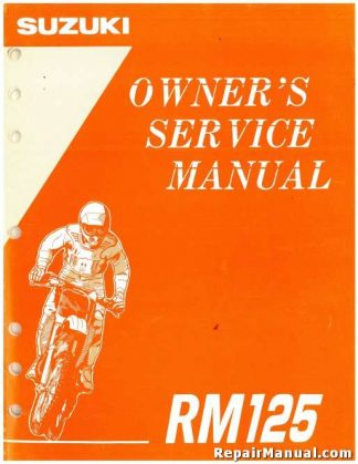 Official 1995 Suzuki RM125S Factory Owners Service Manual