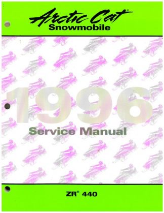 Official 1996 Arctic Cat ZR 440 Snowmobile Factory Service Manual