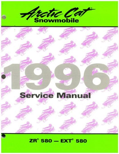 Official 1996 Arctic Cat ZR 580 EXT 580 Snowmobile Factory Service Manual