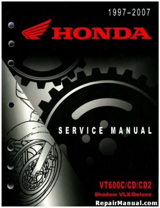 Official 1997-2007 Honda VT600C CD CD2 Factory Service Manual