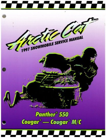 Official 1997 Arctic Cat Panther 550 Cougar Cougar Mountain Cat Snowmobile Factory Service Manual