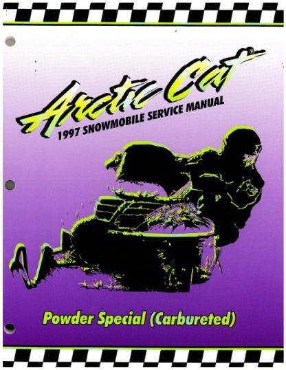 Used 1997 Arctic Cat Powder Special Carb Snowmobile Factory Service Manual