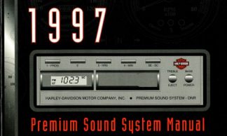 Official 1997 Harley Davidson Premium Sound System Owners Manual