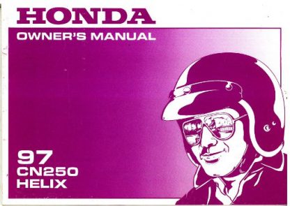 Official 1997 Honda CN250 Helix Motorcycle Factory Owners Manual