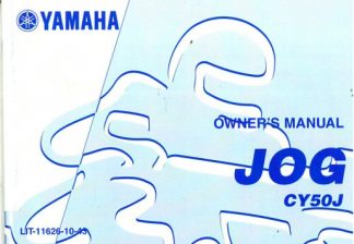 Official 1997 Yamaha CY50J JOG Scooter Owners Manual