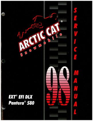 Official 1998 Arctic Cat EXT EFI Deluxe Pantera 580 Snowmobile Factory Service Manual