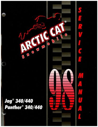 Official 1998 Arctic Cat Jag 340 440 Panther 340 440 Snowmobile Factory Service Manual