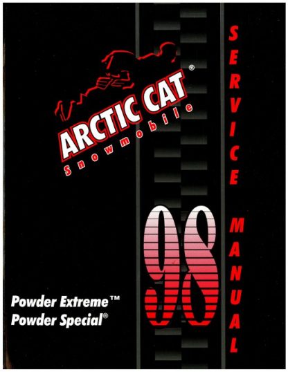 Official 1998 Arctic Cat Powder Extreme Powder Special Snowmobile Factory Service Manual