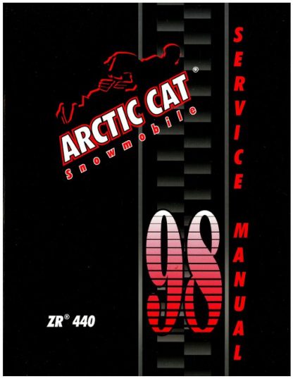 Official 1998 Arctic Cat ZR 440 Snowmobile Factory Service Manual