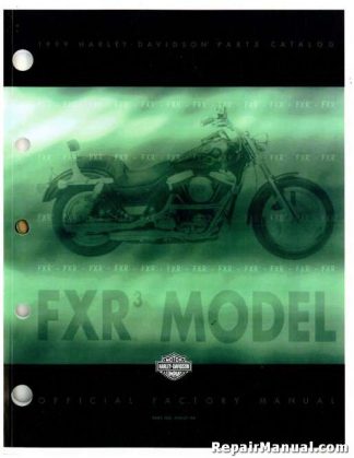 Official 1999 Harley Davidson FXR3 Parts Manual