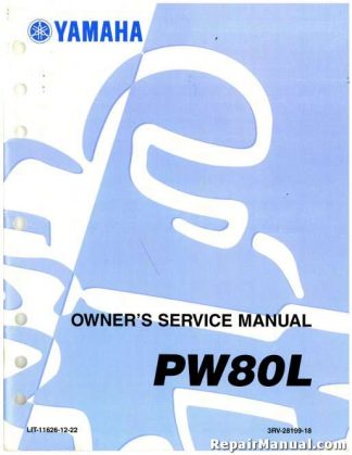 Official 1999 Yamaha PW80L Y-ZINGER Service Manual