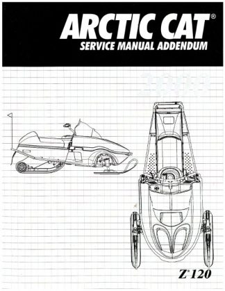 Official 2000 Arctic Cat Z 120 Snowmobile Factory Service Manual Supplement