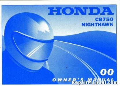 Official 2000 Honda CB750 Nighthawk Factory Owner Manual