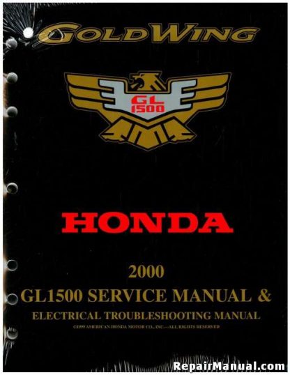 Official 2000 Honda GL1500 GOLDWING Factory Service Manual
