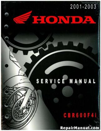 Official 2001-2003 Honda CBR600F4i Factory Service Manual