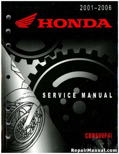 Official 2001-2006 Honda CBR600F4i Factory Service Manual
