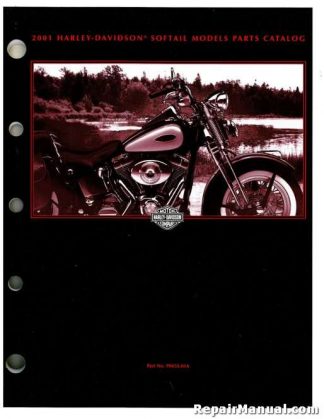 Official 2001 Harley Davidson Softail Motorcycle Parts Manual