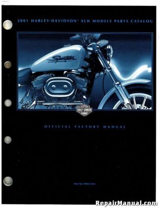 Official 2001 Harley Davidson XLH Parts Manual