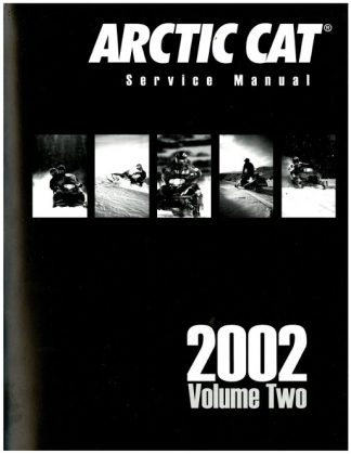 Official 2002 Arctic Cat Snowmobile Service Repair Manual Volume 2