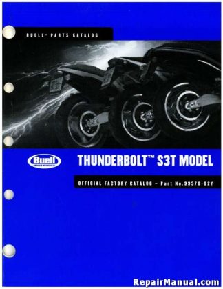 Official 2002 Buell S3 S3T Thunderbolt Parts Manual