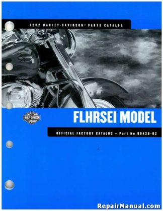 Used Official 2002 Harley Davidson FLHRSEI Parts Manual