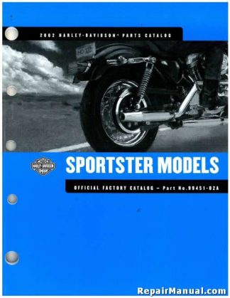 Official 2002 Harley Davidson XL Sportster Parts Manual