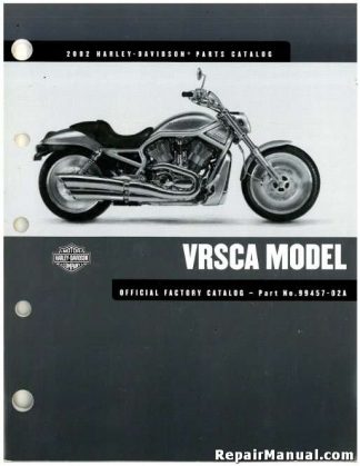 Official 2002 Harley Davidson VRSCA Model Parts Manual