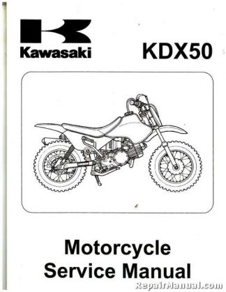 Official 2003-2006 Kawasaki KDX50A Factory Service Manual