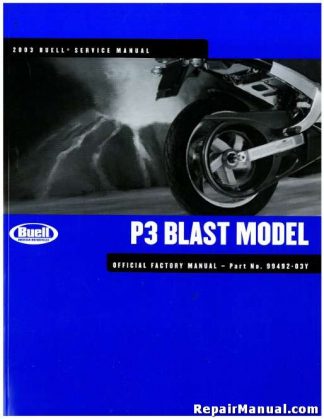 Official 2003 Buell P3 Blast Factory Service Manual