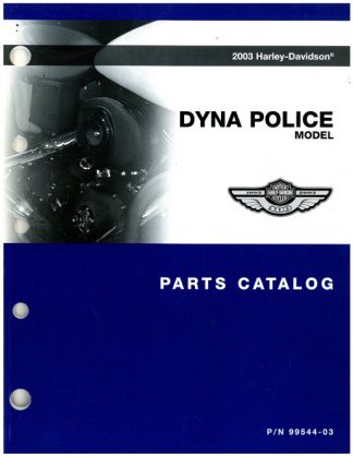Official 2003 Harley Davidson Dyna Police Parts Manual