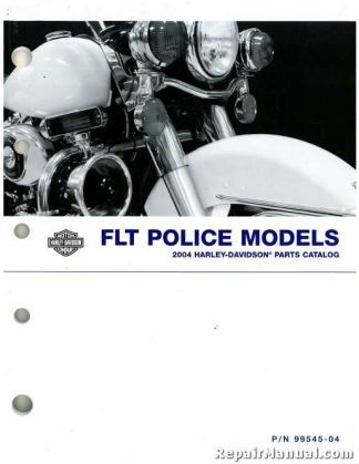 Official 2004 Harley Davidson FLT Police Parts Manual