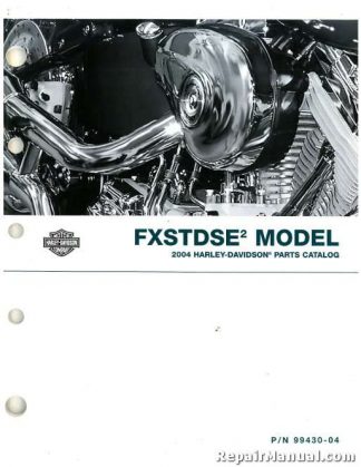Official 2004 Harley Davidson FXSTDSE2 Parts Manual