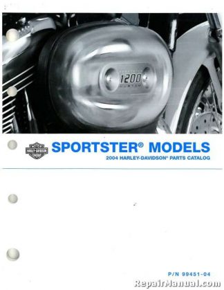 Official 2004 Harley Davidson XL Sportster Parts Manual