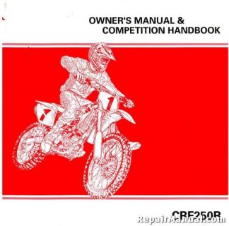 Official 2004 Honda CRF250R Owners Manual