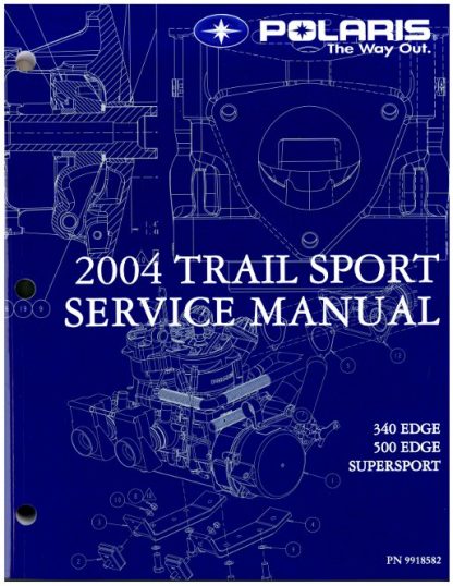Official 2004 Polaris Edge Supersport M-10 And Supersport Edge Snowmobile Factory Service Manual