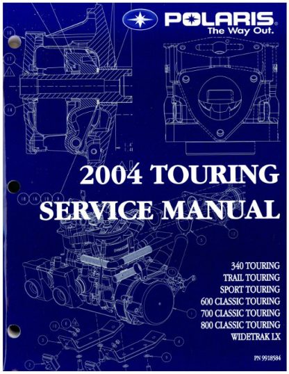 Official 2004 Polaris Touring Snowmobile Factory Service Manual