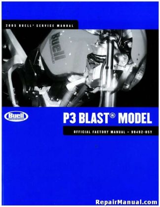 Official 2005 Buell P3 Blast Factory Service Manual