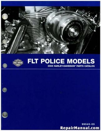 Official 2005 Harley Davidson FLT Police Parts Manual
