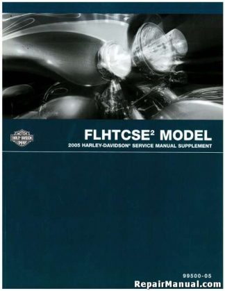 Official 2005 Harley Davidson OFLHTCSE2 Service Manual Supplement