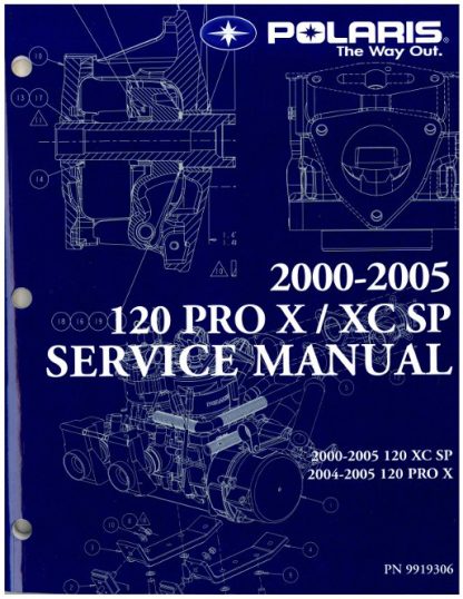Official 2005 Polaris 120 Pro X Snowmobile Factory Service Manual