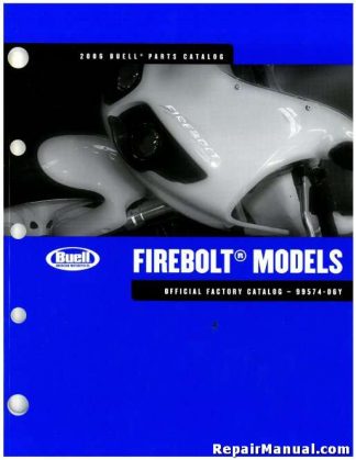 Official 2006 Buell Firebolt Parts Manual