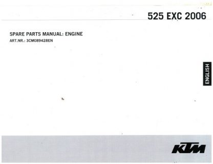 Official 2007 KTM 50 AC Engine Spare Parts Manual