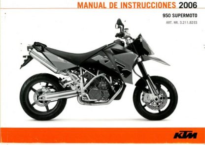 Official 2006 KTM 950 Supermoto Owners Manual Paper In Spanish