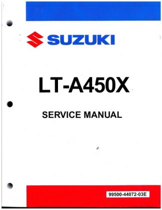 Official 2007-2009 Suzuki LT-A450X KingQuad ATV Service Manual
