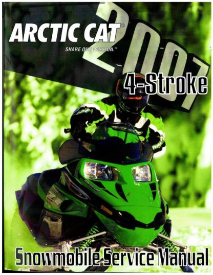 Official 2007 Arctic Cat All 4-Stroke Snowmobile Factory Service Manual