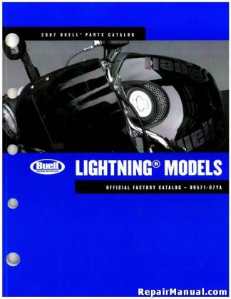 Official 2007 Buell Lightning Parts Manual